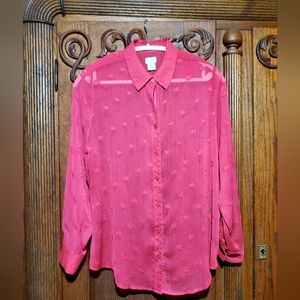 Great pink Valentines blouse